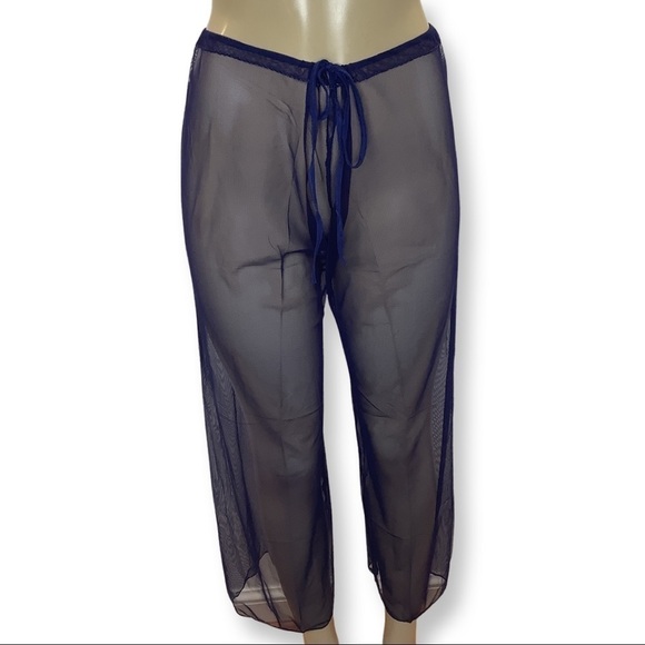 Zuliana Size Small Mesh Waist Tie Crop Beach Pants. New With Tags. - Picture 1 of 2